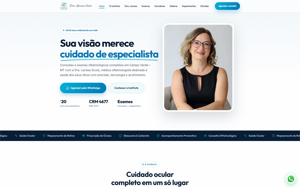 Site do Instituto da Visão